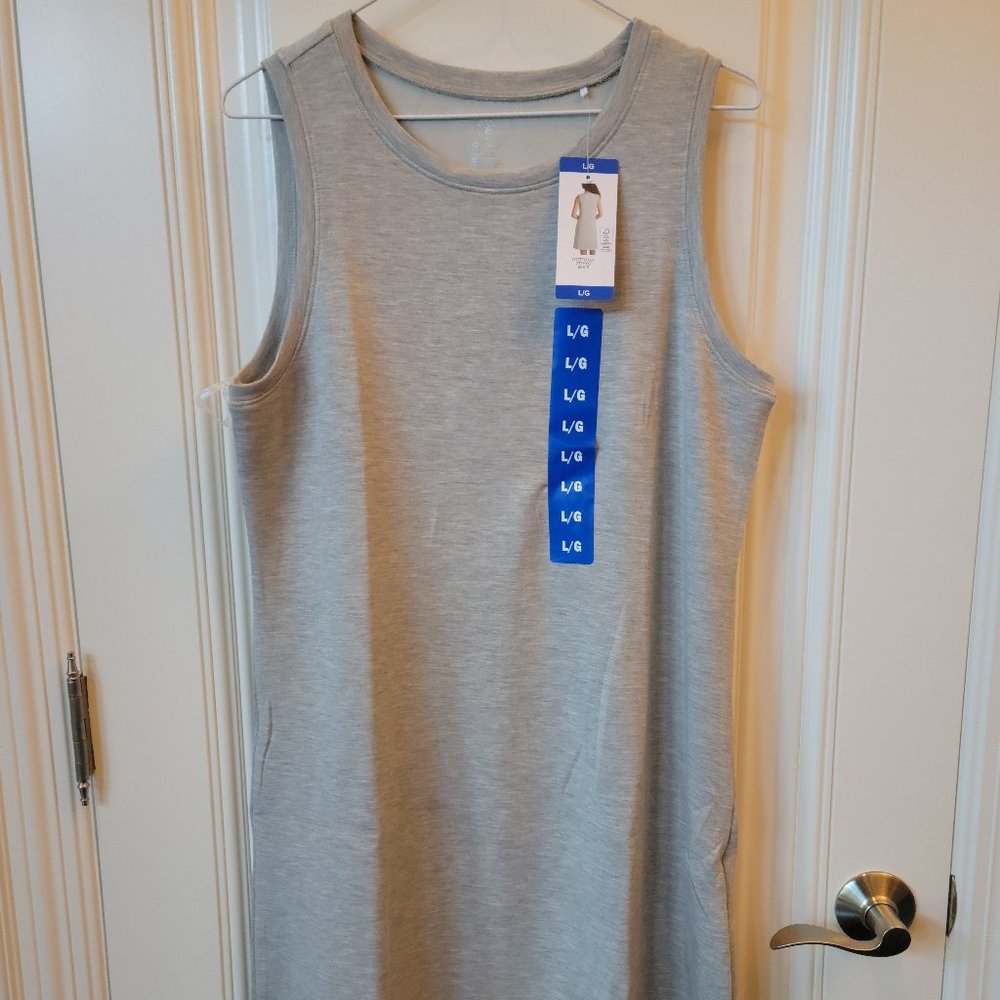Gaiam Grey Stretch Dress Size L